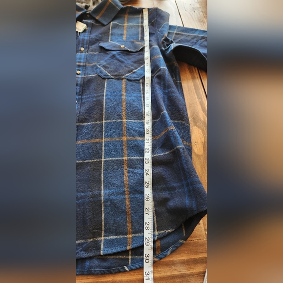 Le 31 By Simons Flannel Shirt Detachable Hood Sz XL Modern Fit - Picture 14 of 15